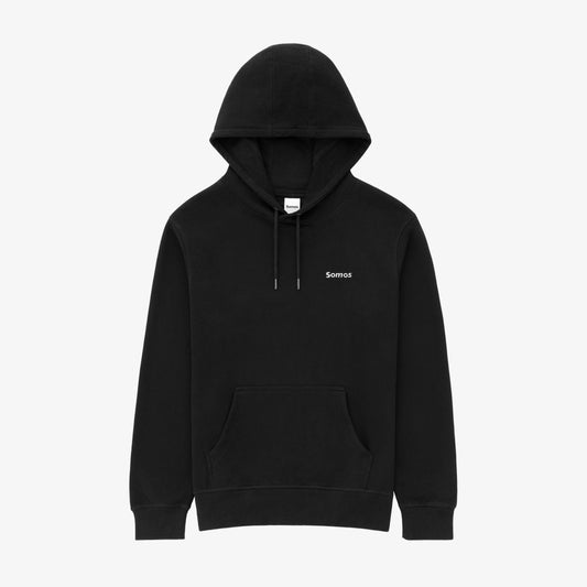 French Terry Logo Hoodie - Black